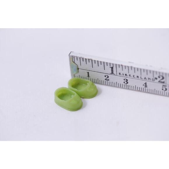 1960s, Liddle Kiddles, Green Shoes, Doll Clothing, Toy, Mattel, ~ 250929-WH 764 - Picture 2 of 2